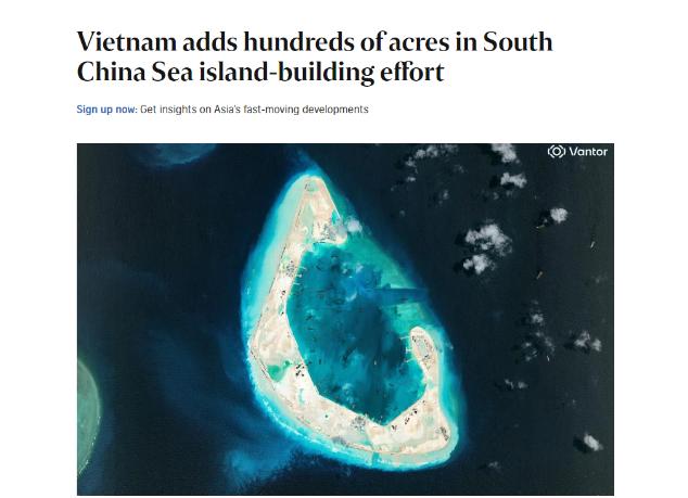 南海警报拉响！路透社突然曝出猛料，美国智库用卫星图像实锤：越南在南沙群岛偷偷搞了