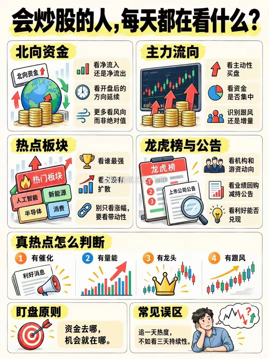 会炒股的人每天都在看什么？​​​
