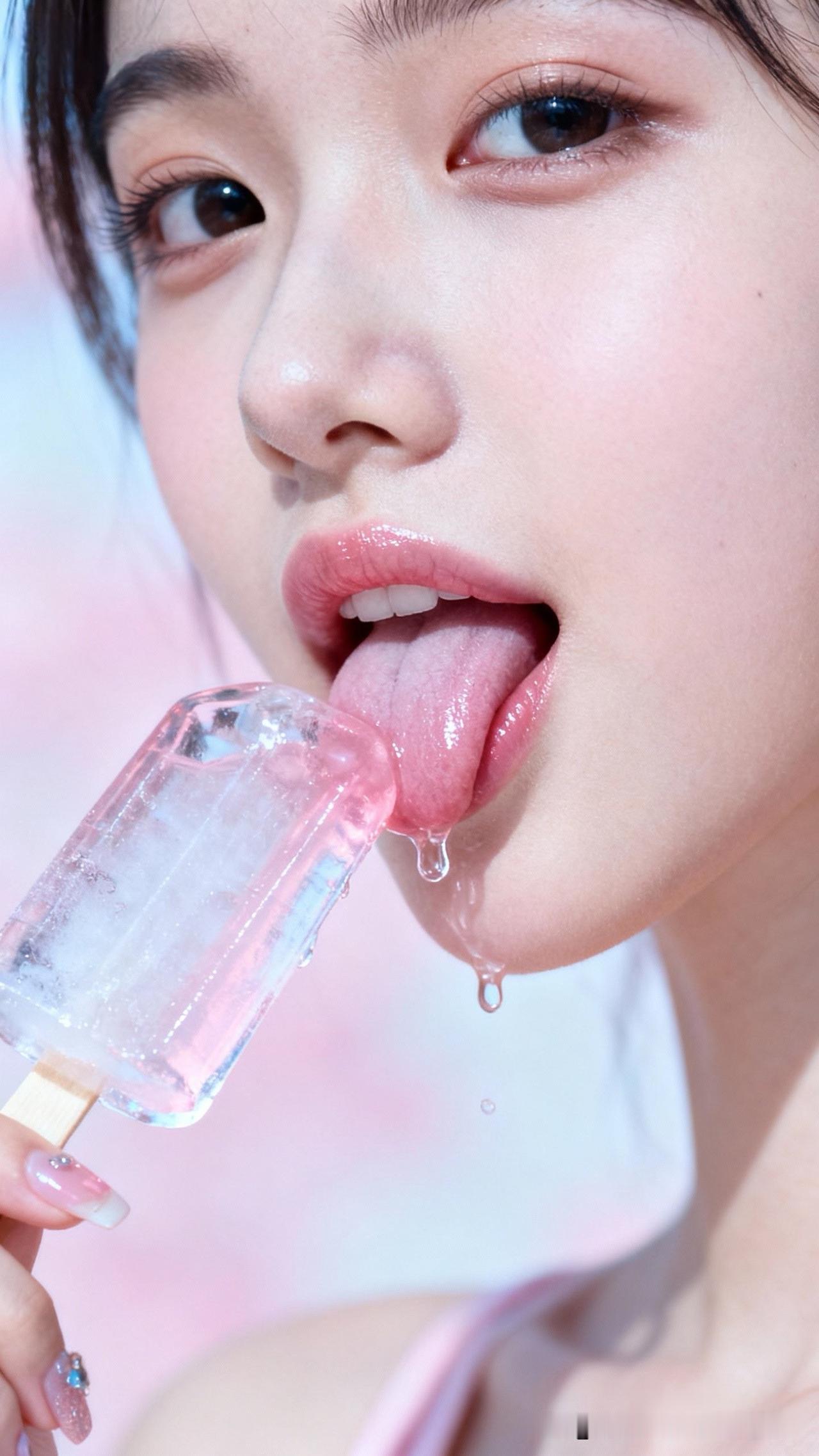 她说可以吃冰糕了