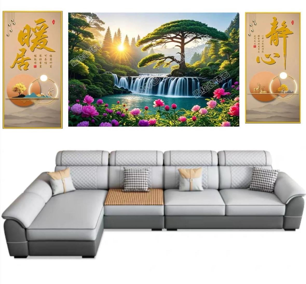 你们家有沙发不背景墙吗？你觉得图中设计的这个沙发背景墙怎么样？复古沙发背景墙