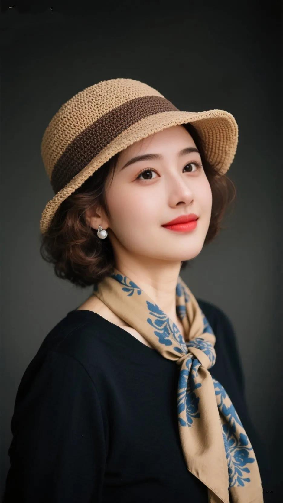 复古风穿搭指南：草帽+丝巾，优雅又时尚！