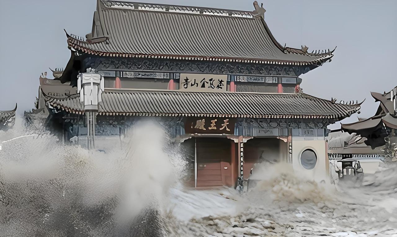 百年神庙，让洪水自动绕道，专家都无法解释，却被小孩破解。在古人们心中，寺庙的地位