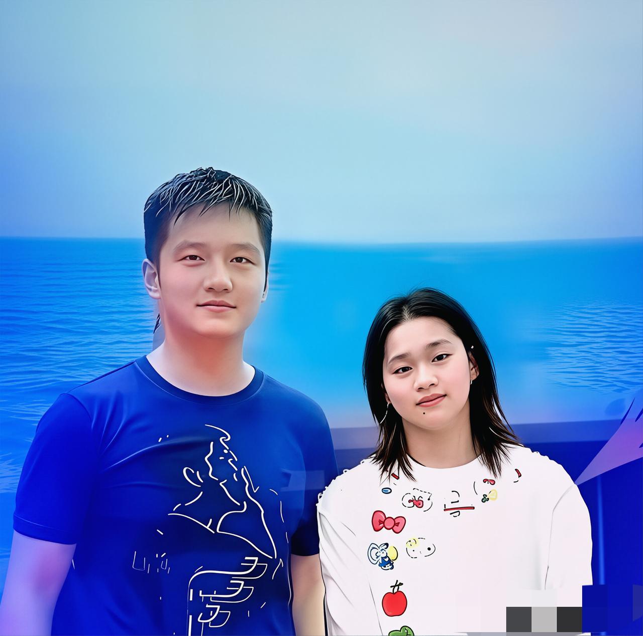 瞧一下，这两个年轻人，人品超好，都是一身正气，为国争光的两位运动员，你认识吗