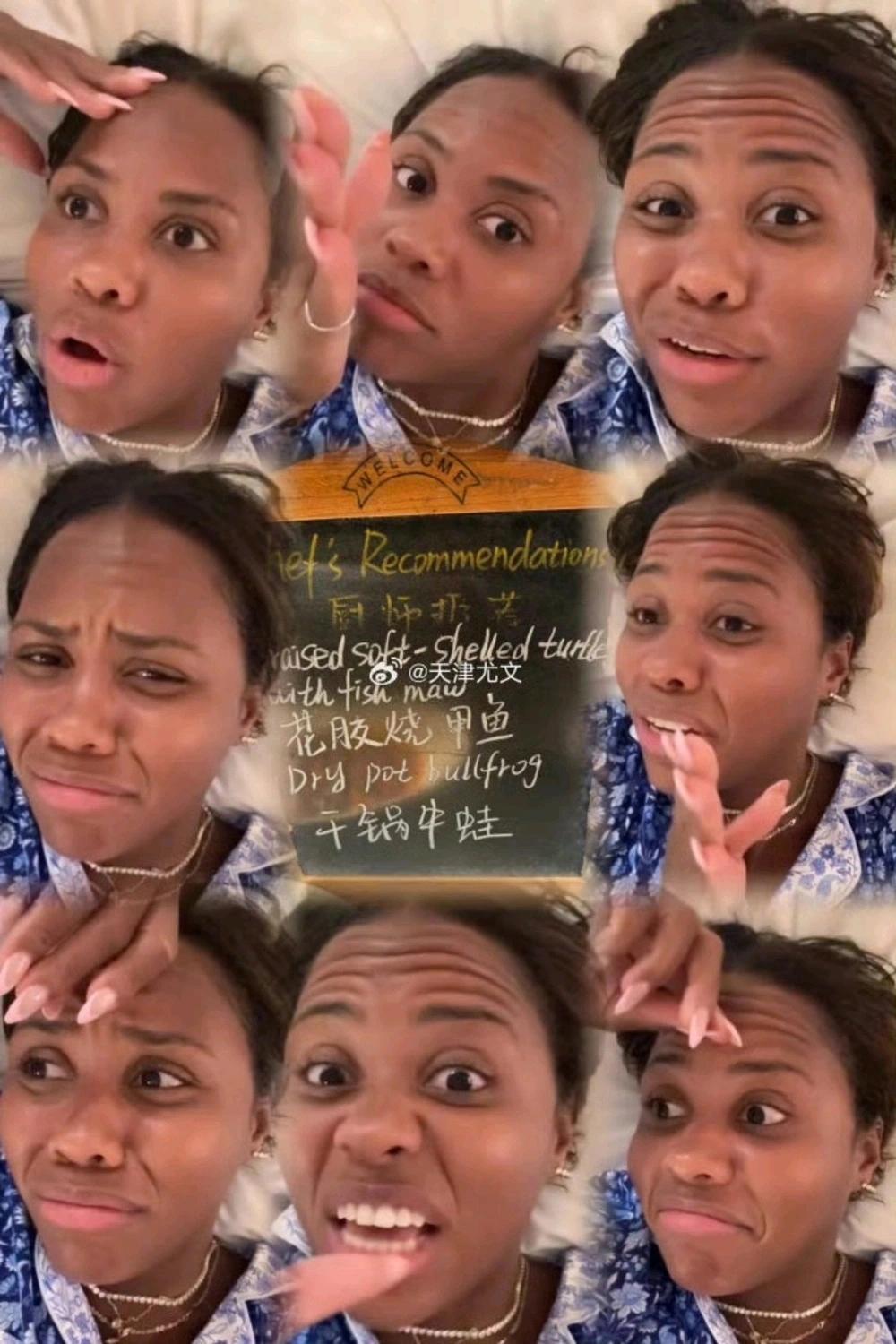 此前公开嘲讽中国菜怪异难吃，吃了会长疣变丑的美国网球运动员接受采访时称，“有些内