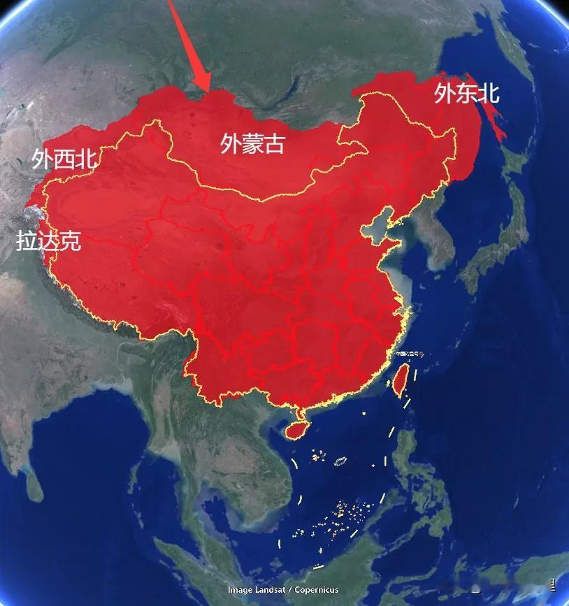 清朝巅峰时期有1310万平方公里，如今中国只有960万，损失的350万土地去哪里