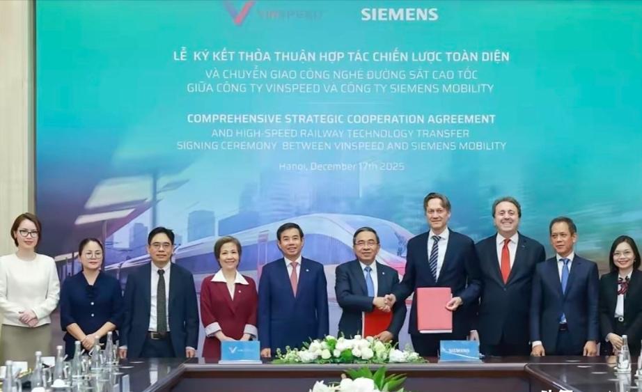 越南公司在中国和德国日本做出了最终选择！据西门子交通消息，在当地时间12月17