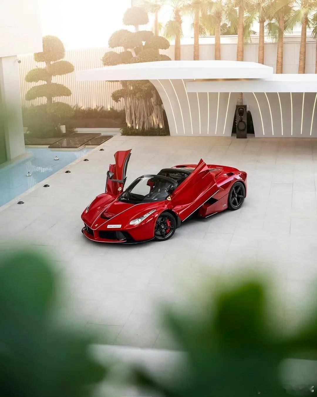 FerrariLaFerrariAperta，法拉利红yyds绝美车片​​