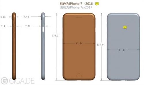 苹果iphone 7s设计图曝光 全面玻璃机身设计