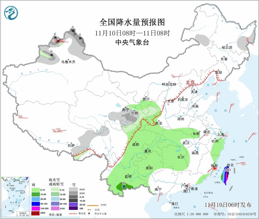 【一周天气——台风和冷空气先后当主角】本周（11月10日-16日），前半段重点是