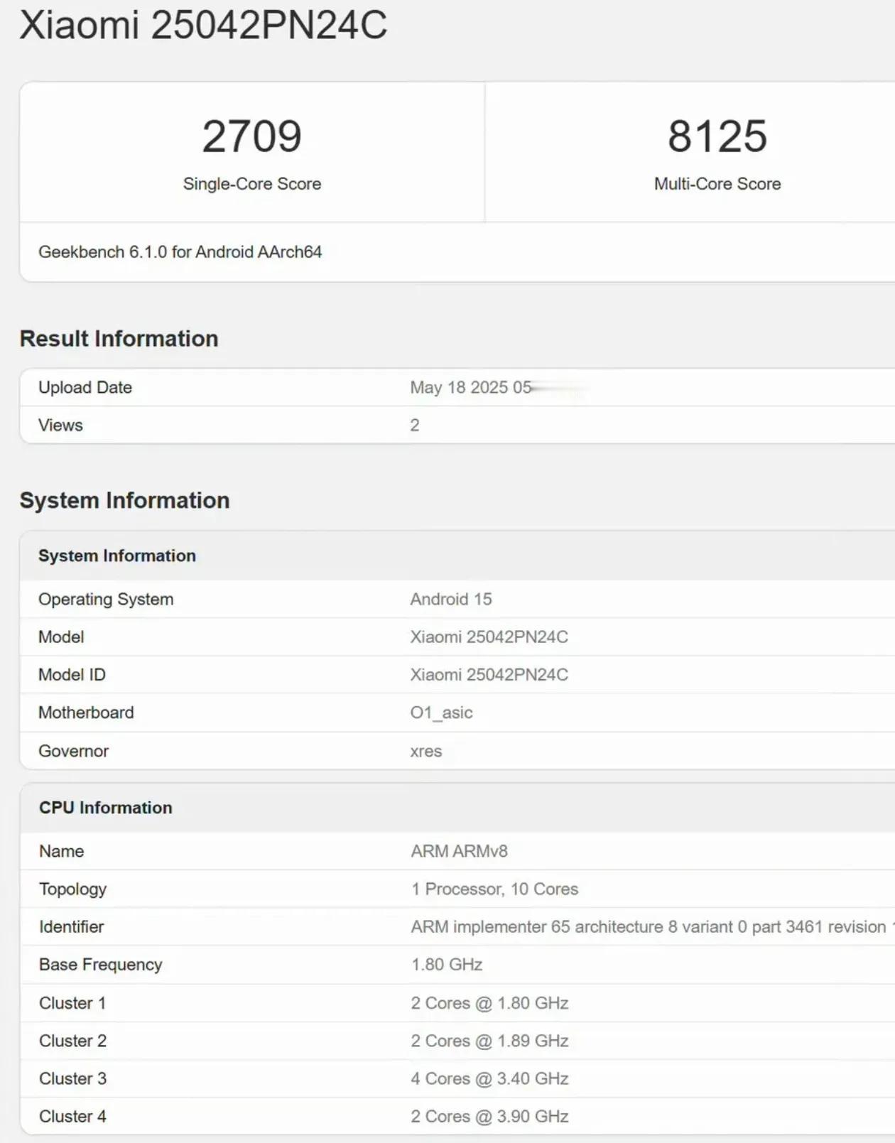 小米玄戒O1的跑分曝光，超过三代骁龙8，次于最新的骁龙8至尊，超预期了吧！主
