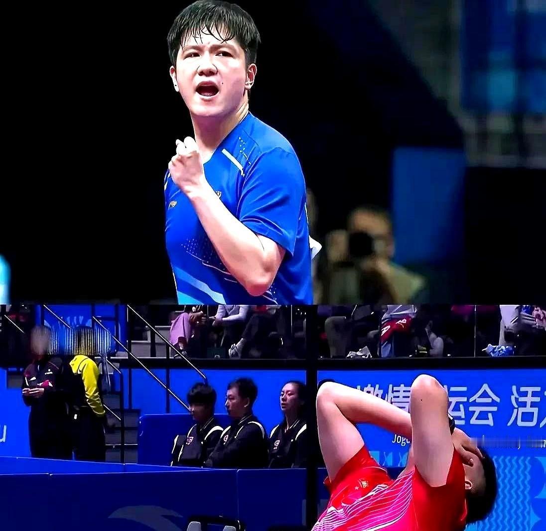 是为了能和更多国际上樊振东跑去德国打俱乐部，一周双赛，对手全是欧洲硬茬，他把