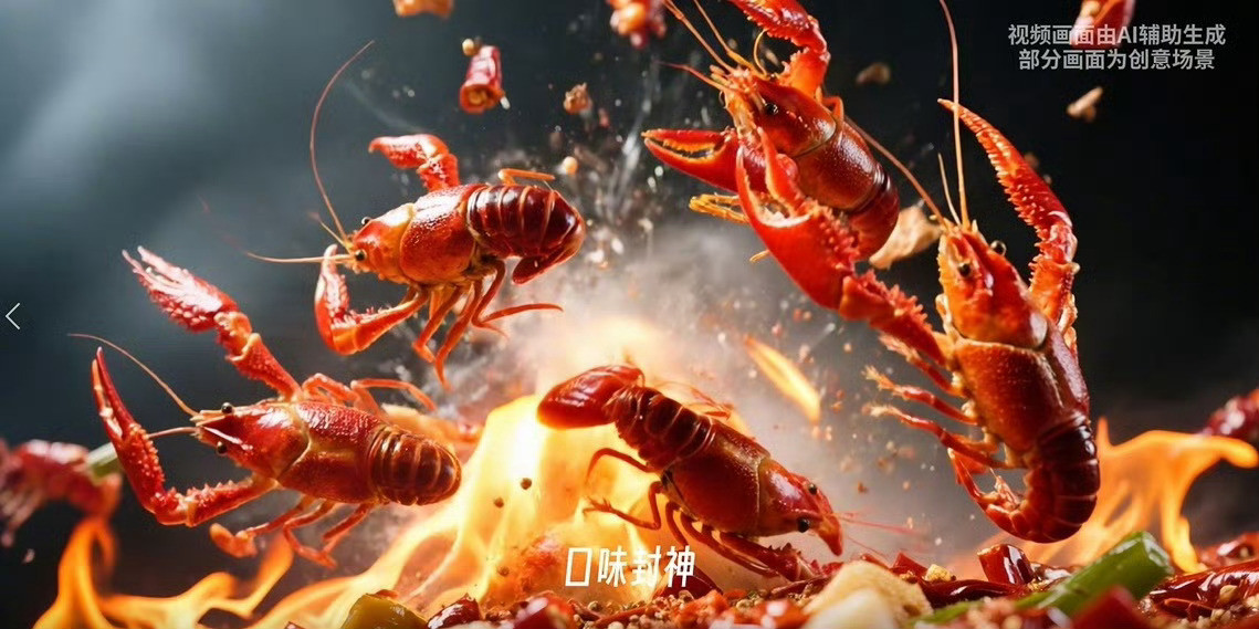 AI视角下的潜江龙虾真的好棒呀，靠科技保证品质，靠口味征服味蕾，一年四季都能解锁