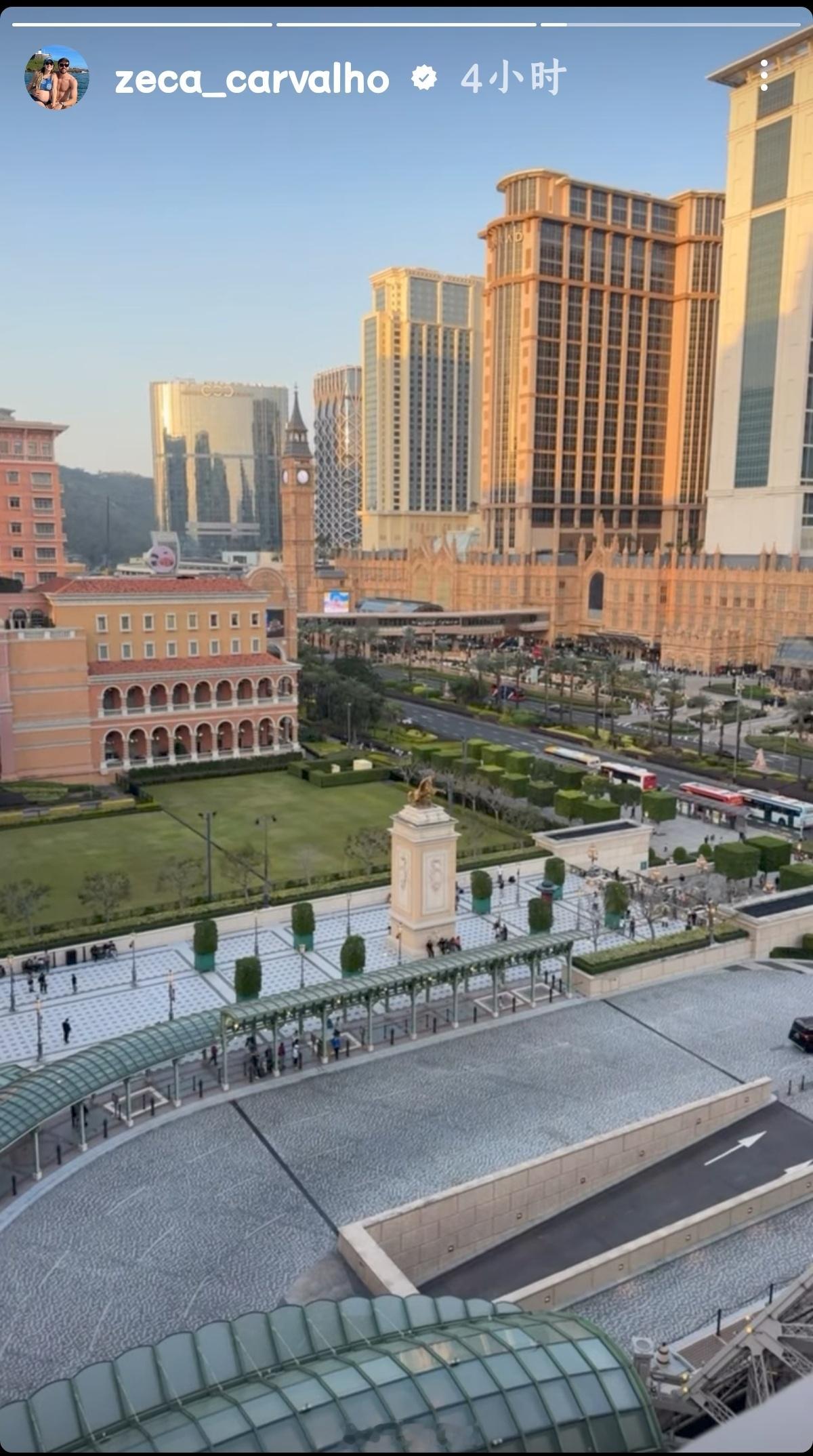 山东泰山泽卡更新个人社媒山东泰山外援动态