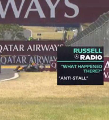 f1拉塞尔起步的时候进入了「防熄火模式」，一下子掉了队尾。。。2026f1匈牙