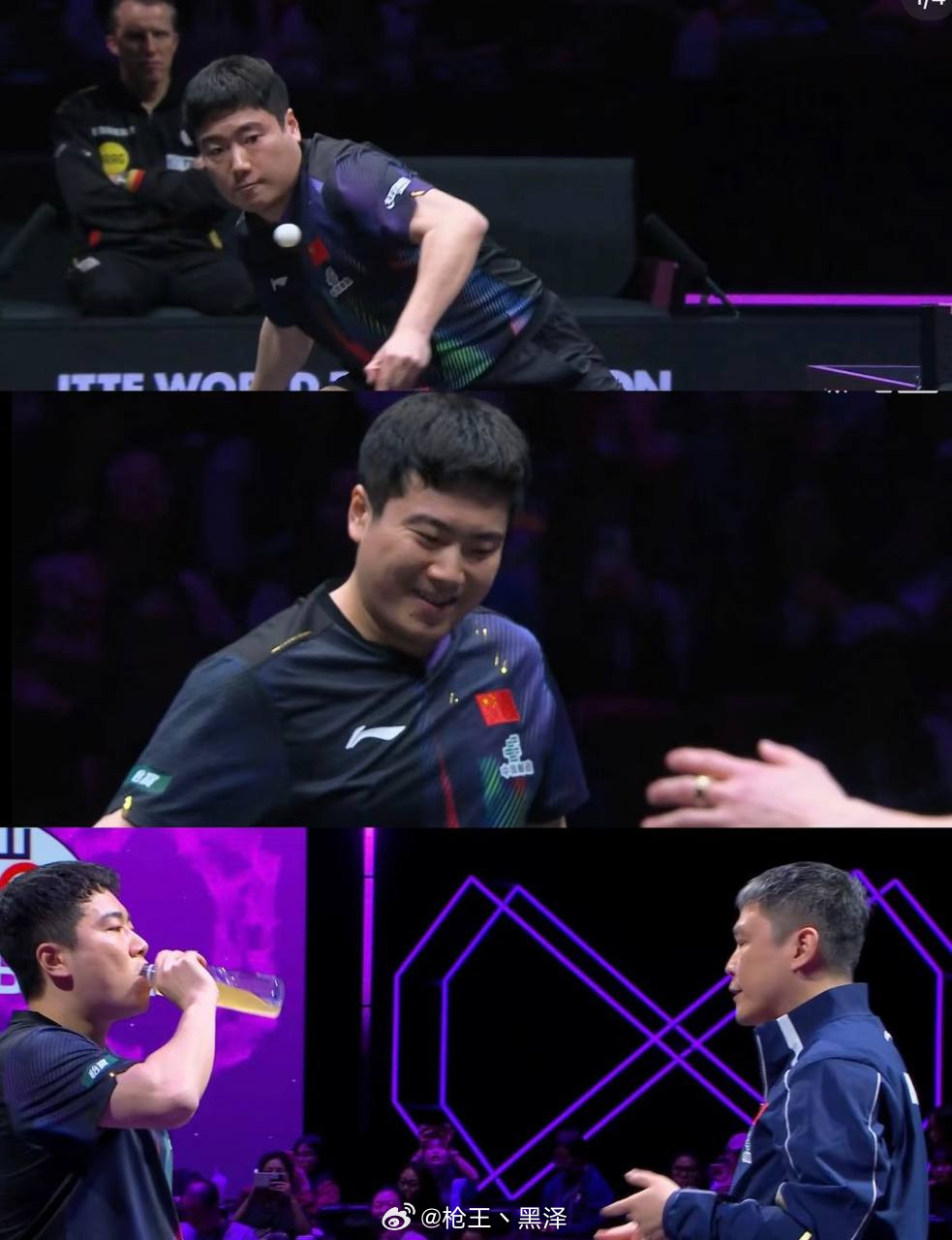 梁靖崑vs邱党真的是一场激烈的比赛！梁靖崑在2:0领先的情况下被扳平比分，第三