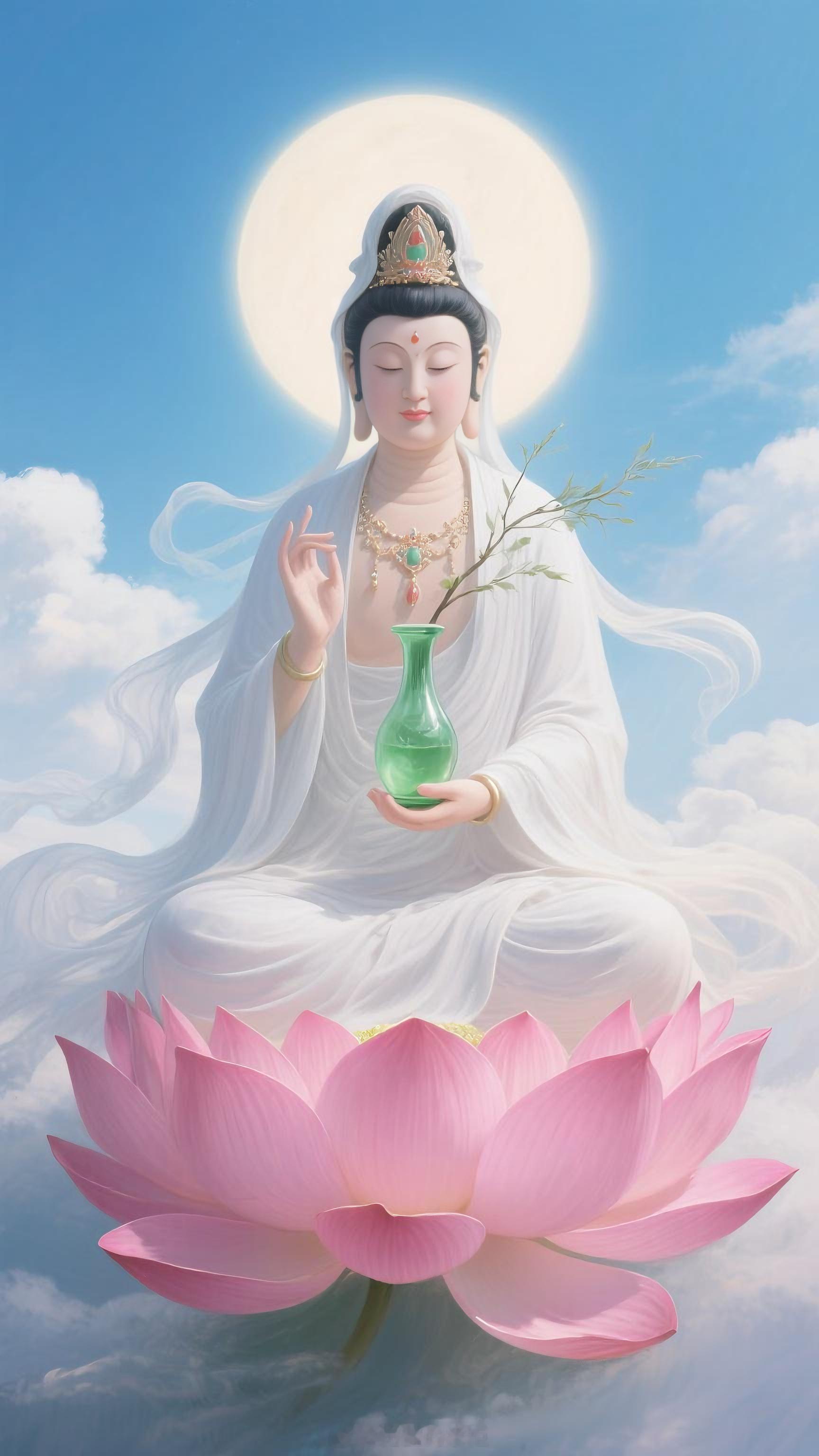 礼赞，菩萨庇佑每一位有缘众生，诸事顺利平安，常得如意。3s内转发，你会好运连连