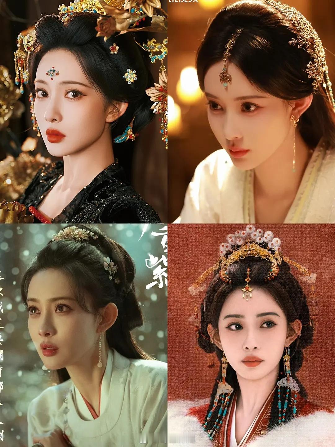大家觉得孟子义是不是四部剧一个妆造​​​