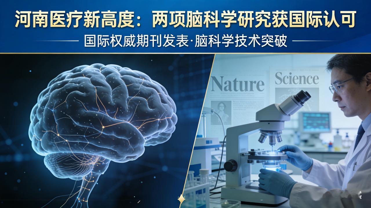 河南医疗新高度：两项脑科学研究获国际认可河南医界“狂飙”！省医双响炮，轰开全