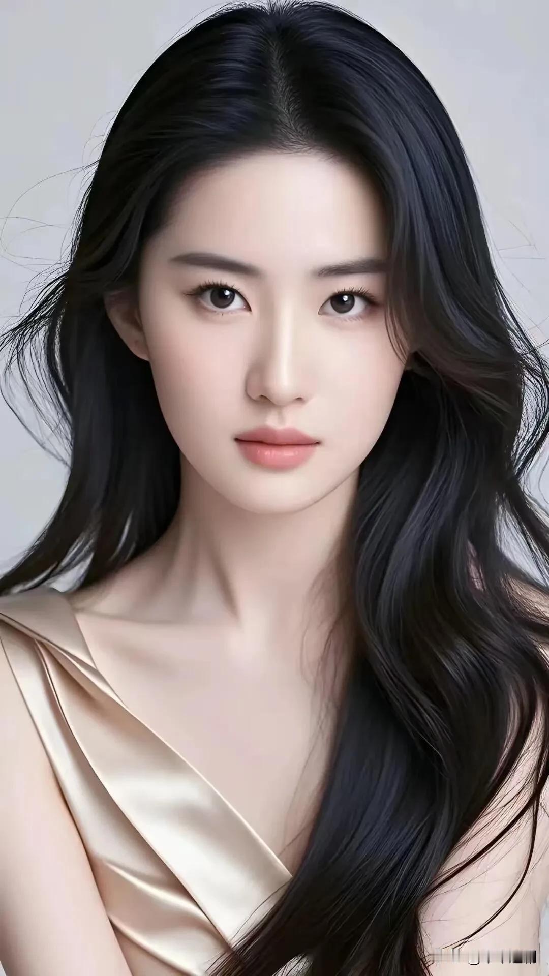 成熟稳重的美女你喜欢吗?黑丝如瀑，衬得肌肤胜雪。缎面的柔光落在肩头，眉眼间