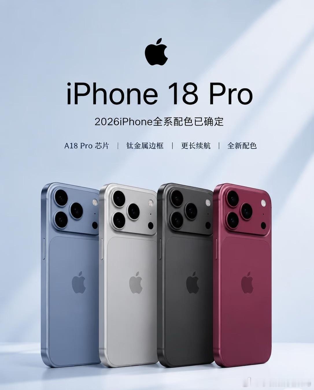 iPhone18系列焕新登场！你最喜欢哪一款？iPhone18：适合日常使用，