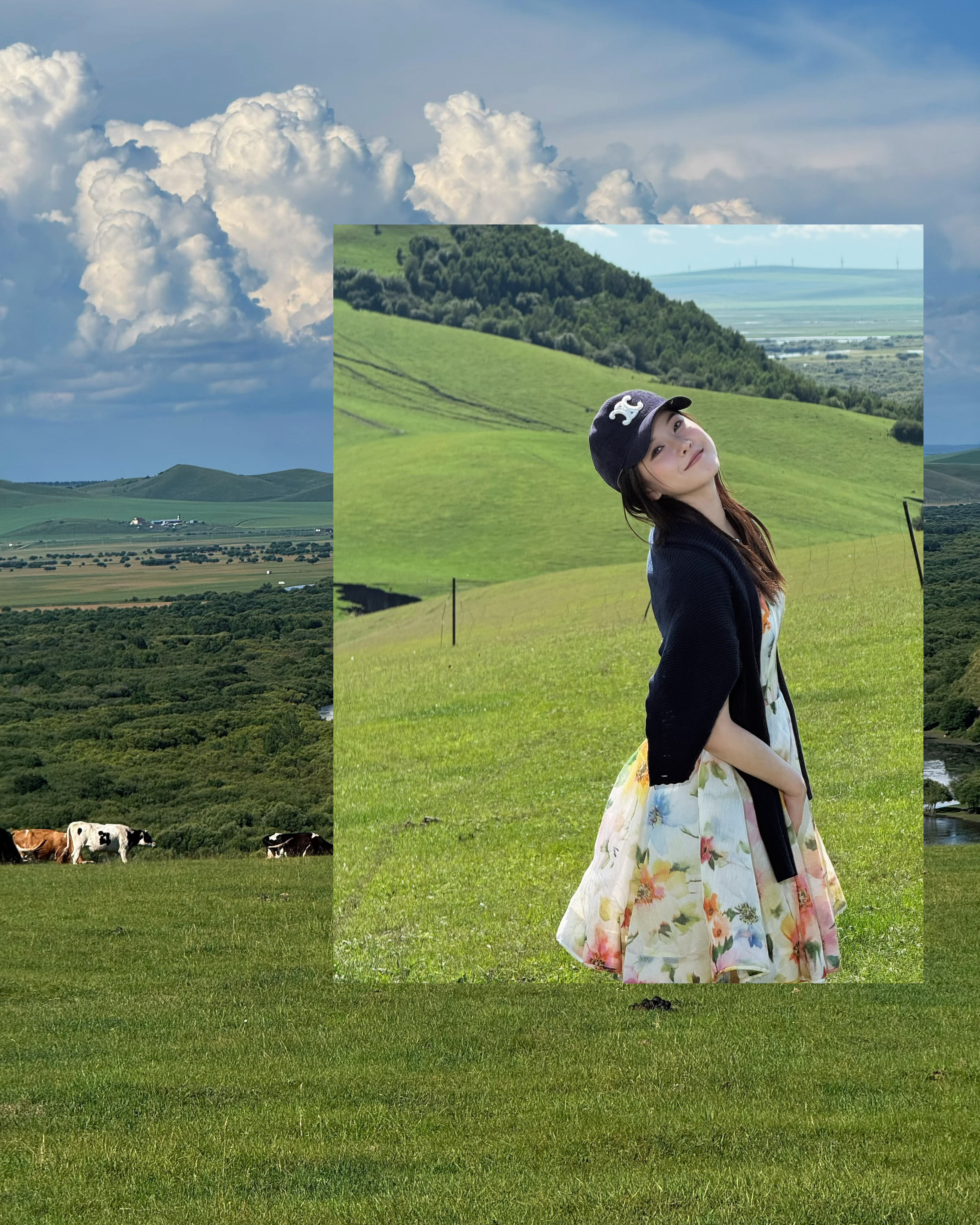 清一下旅行库存⛅️🐂🐑🦌最后一张照片是当时我俩陷到了水坑里，车胎一直