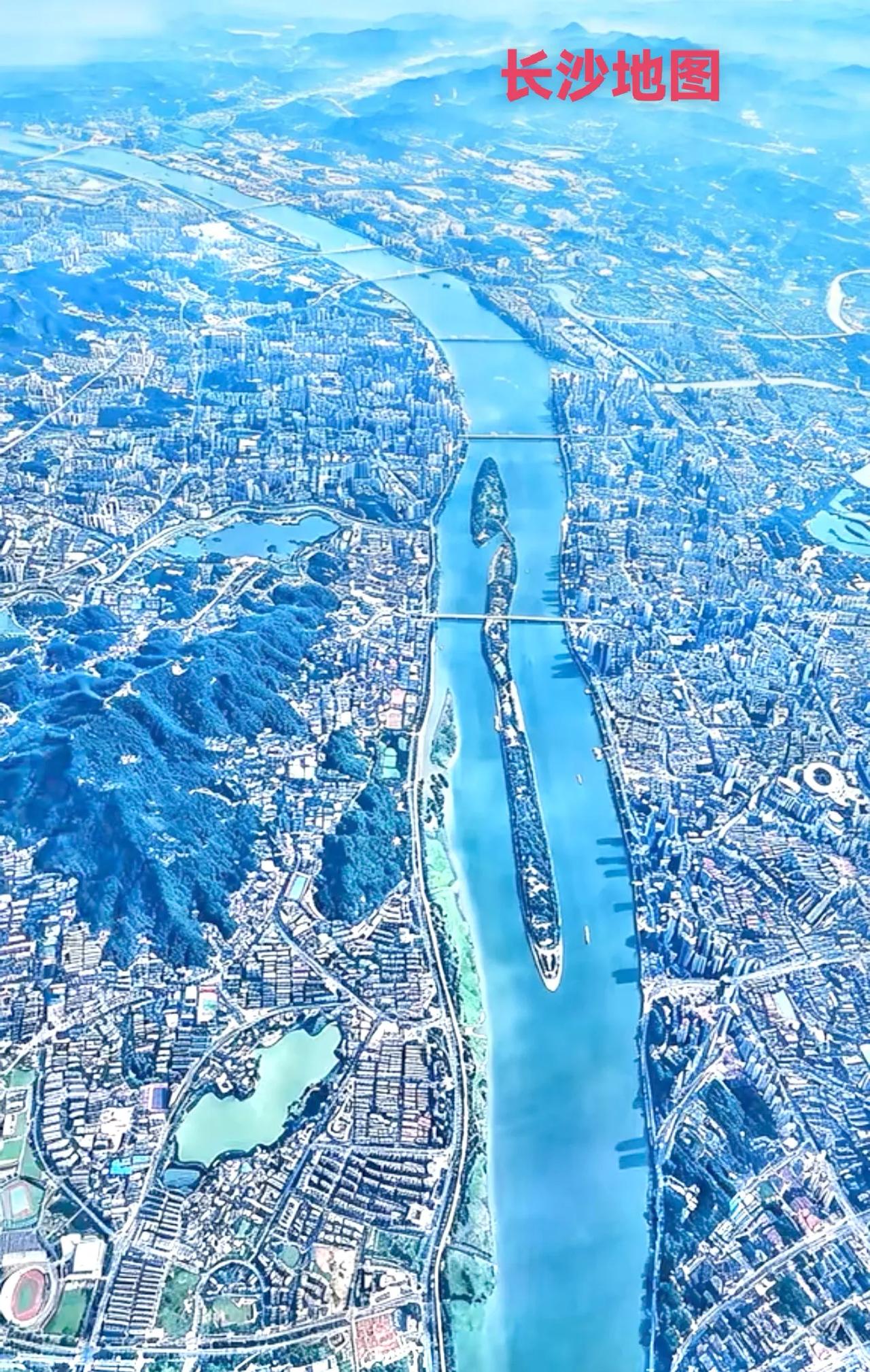 看看长沙这个地图，就说长沙这个地图能看到的这几座大桥，光图片上就又七座，其它没看