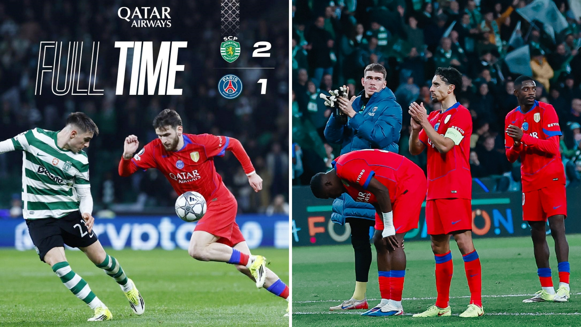 欧冠：巴黎圣日耳曼客场1-2遭葡体绝杀，欧冠遭遇2轮不胜。巴黎3进球被吹，K7