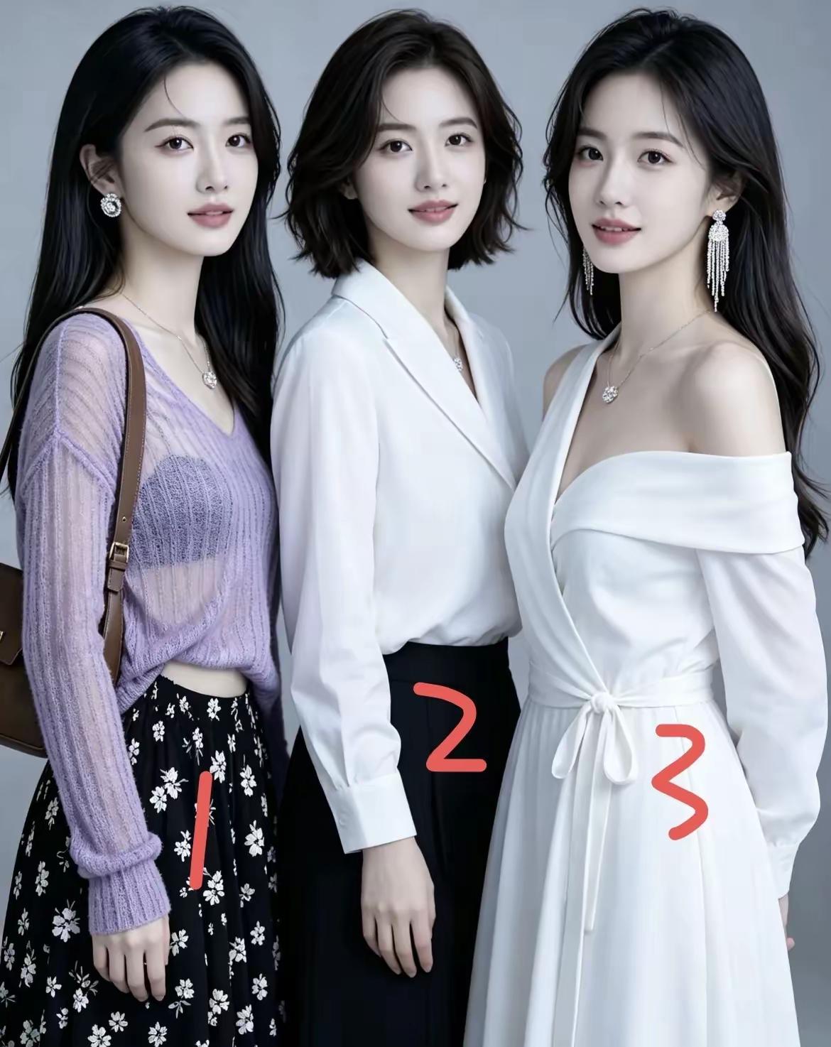 在你眼里，什么样的女人最漂亮这三个美女彩礼都是18万8，都想嫁给你，你会选几号？