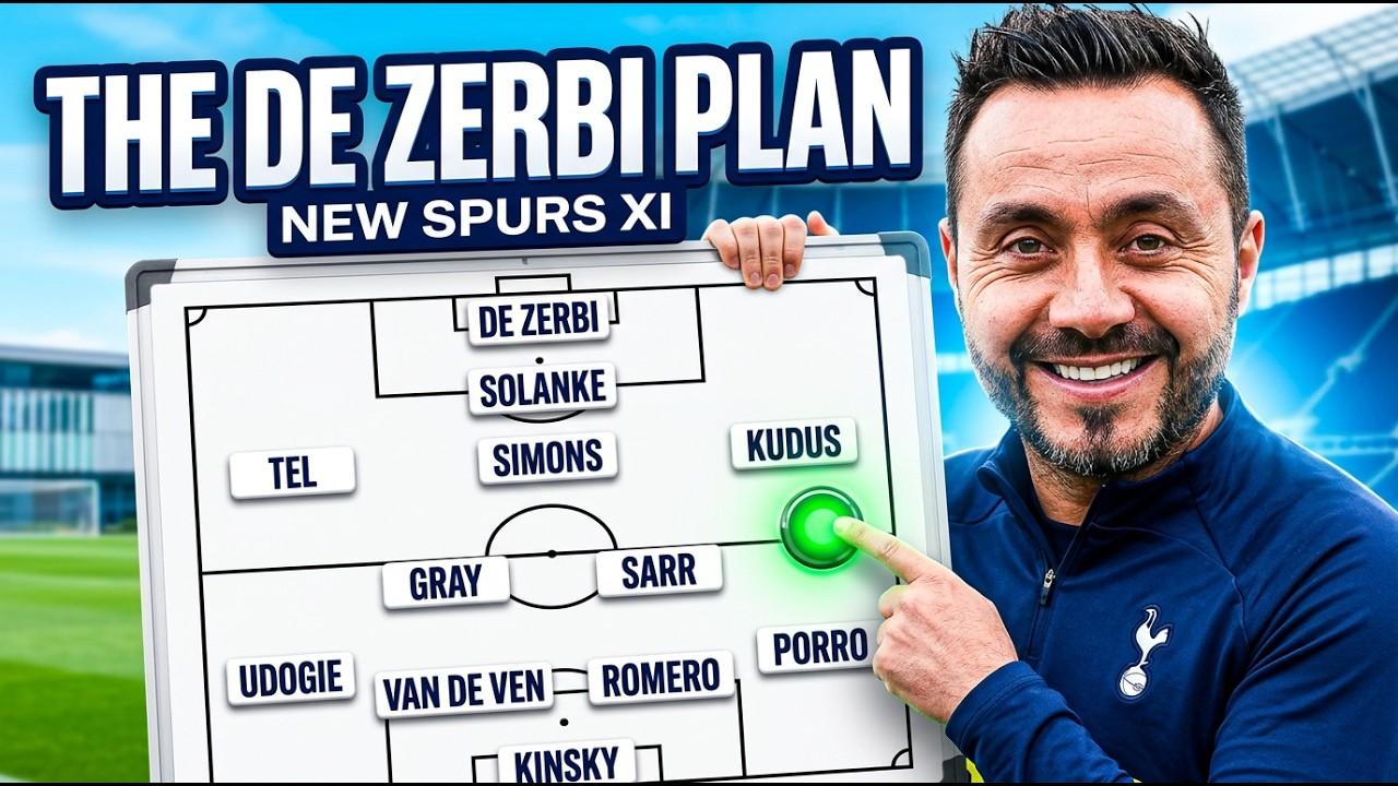 德泽尔比在热刺的首秀，会用哪11个人踢首发呢？因为德泽尔比是一个非常固执的教练，