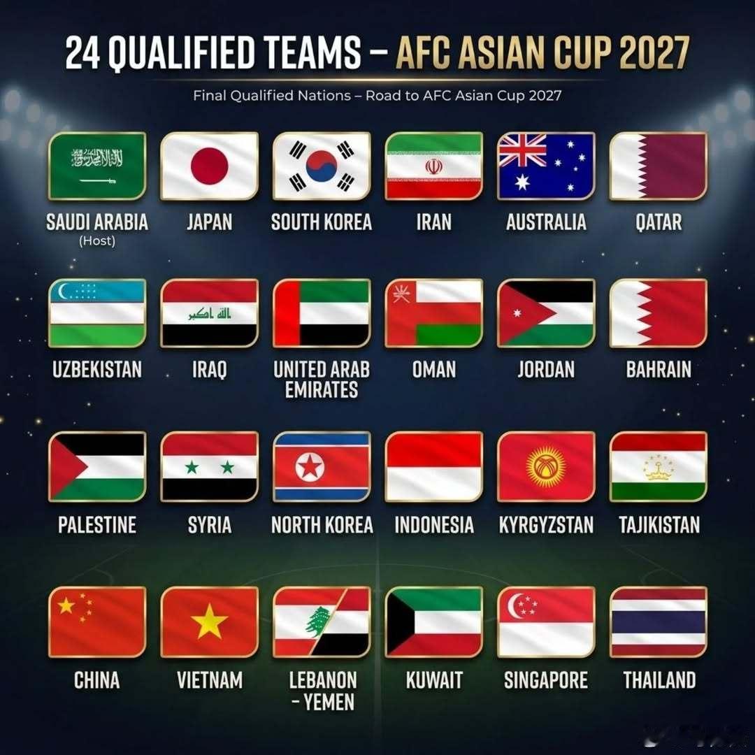 国足亚洲杯国足AFC公布亚洲杯抽签最新时间5月9日定国足对手4月15日，