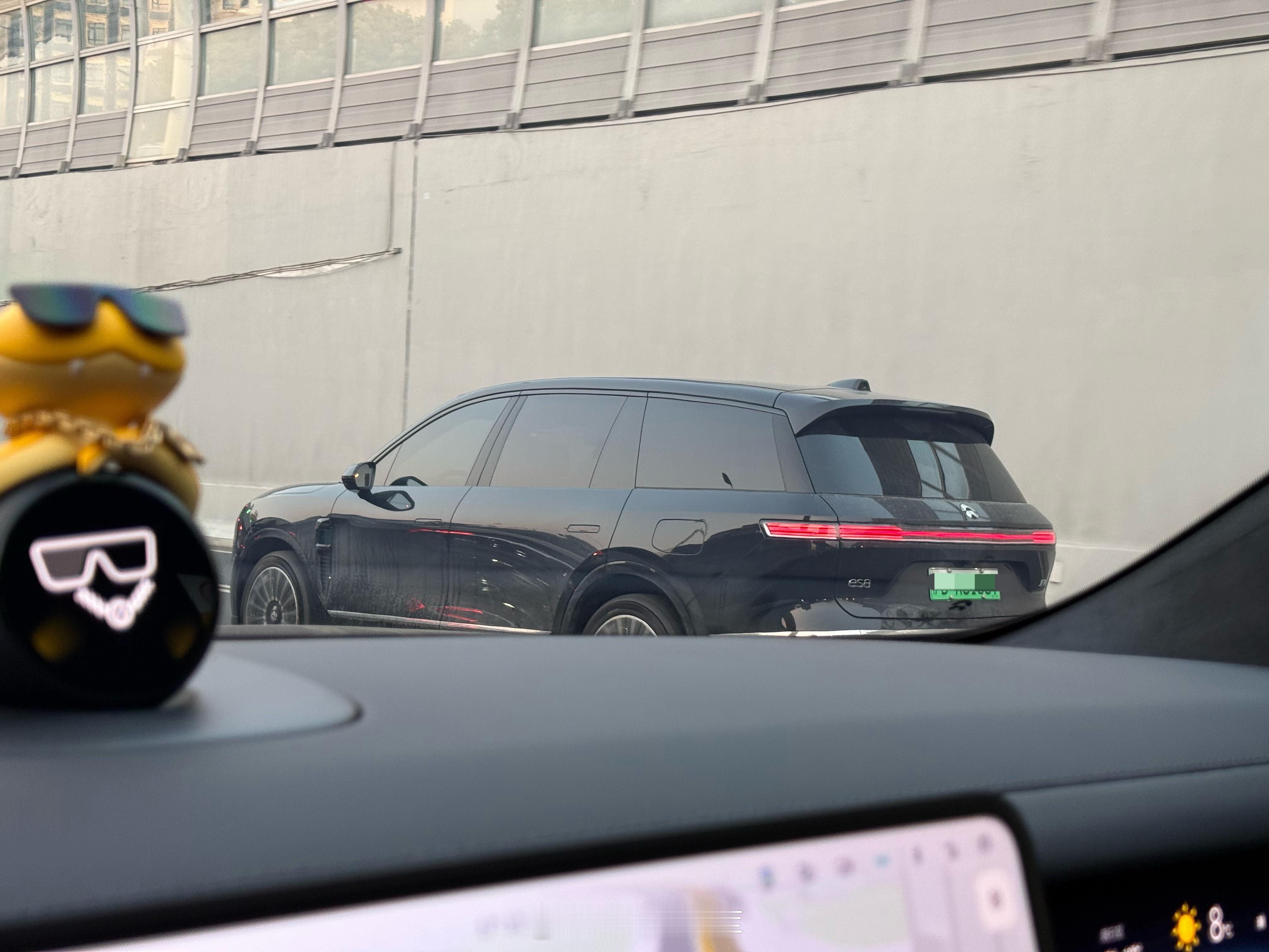 上海蔚来新ES8密度有多夸张，带娃逛个公园都能遇到两台路上就更别说了，一路下