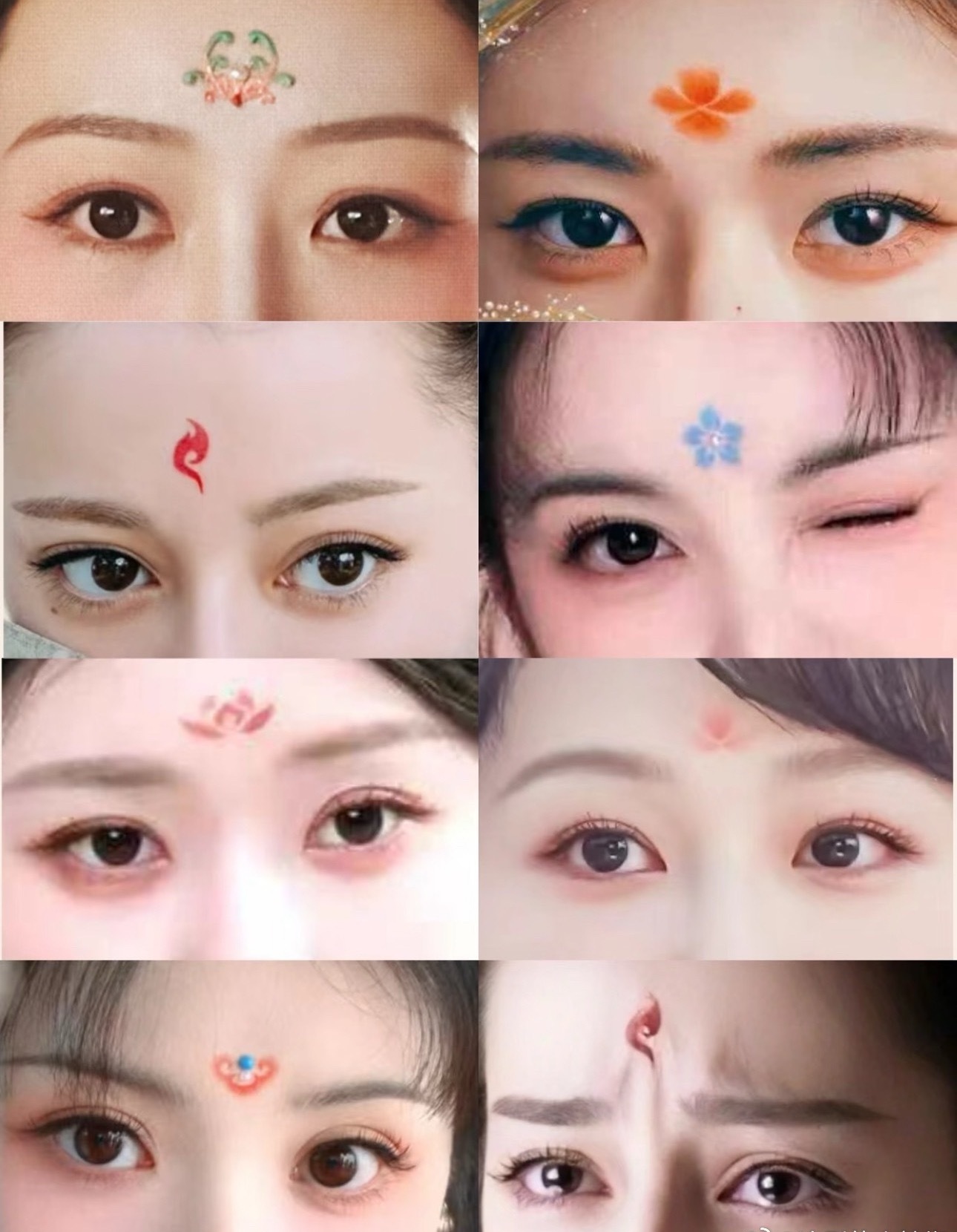 古偶花钿造型🌸，你能认出哪部剧的？