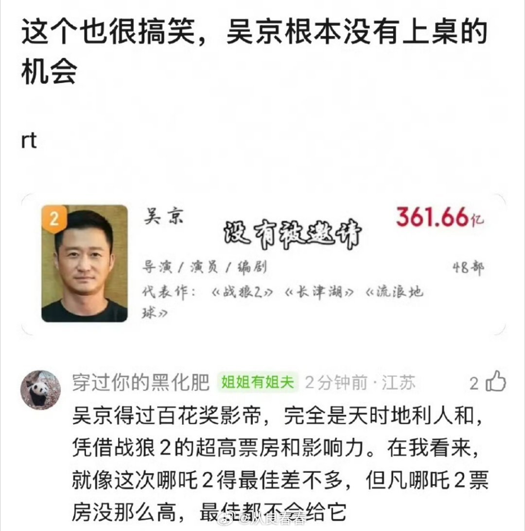 不敢放进去没发现吗，提名也是精心挑选的