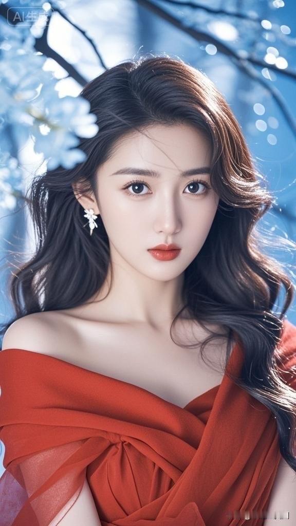 红裙女神，惊艳亮相！💃✨