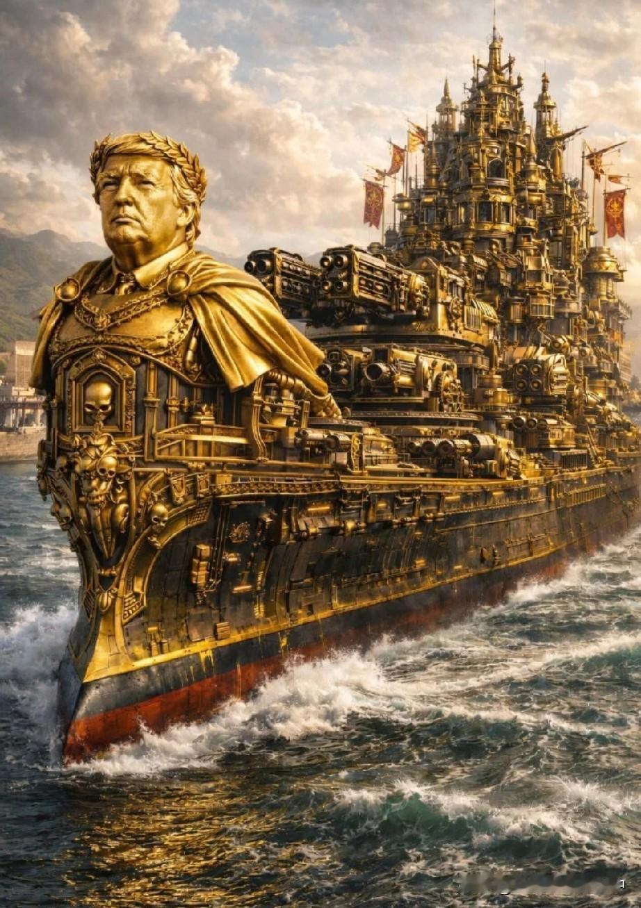 大炮一响，黄金万两！特朗普黄金战列舰狂想...能与此舰齐名于世的，唯有德皇威