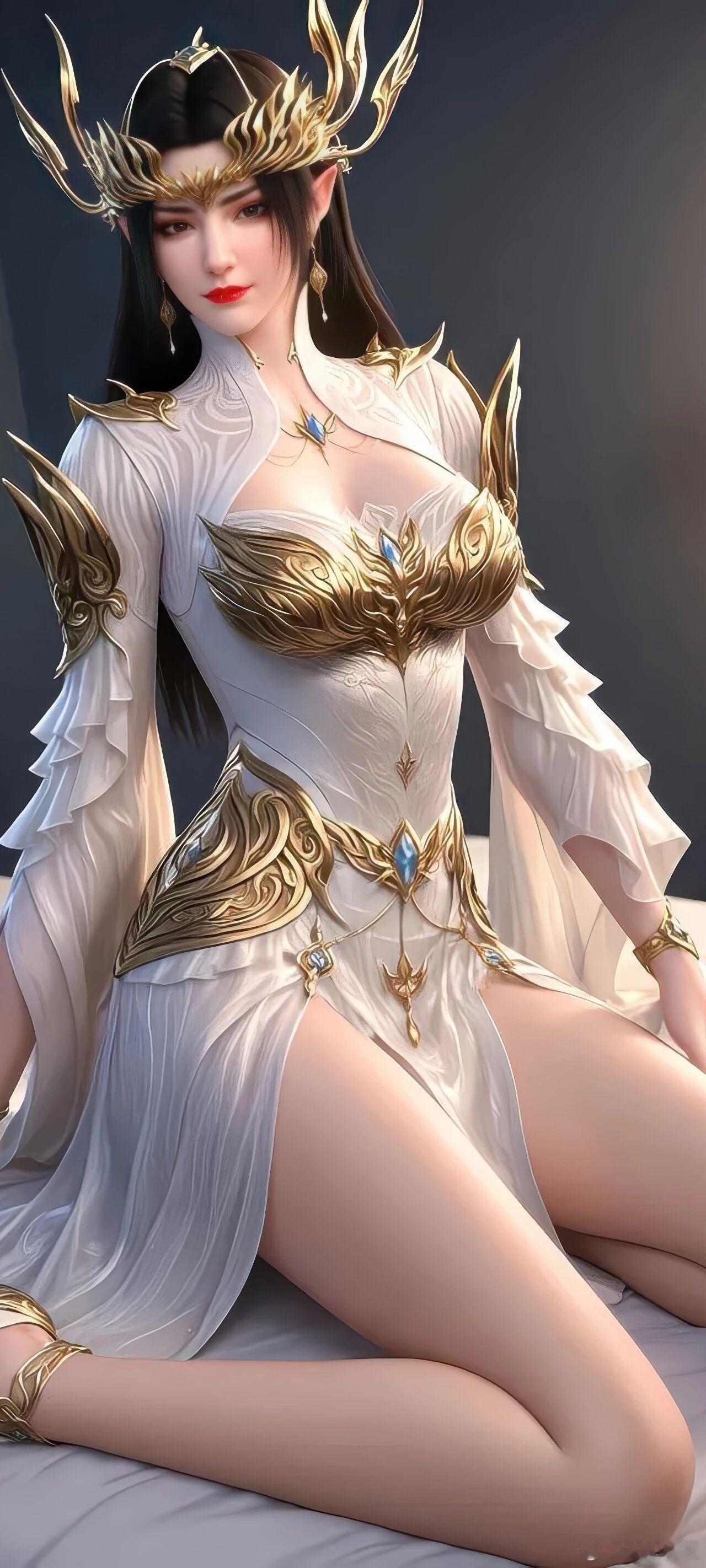 【斗破苍穹】美杜莎斗圣性感圆润美腿壁纸次元新星计划国漫动漫