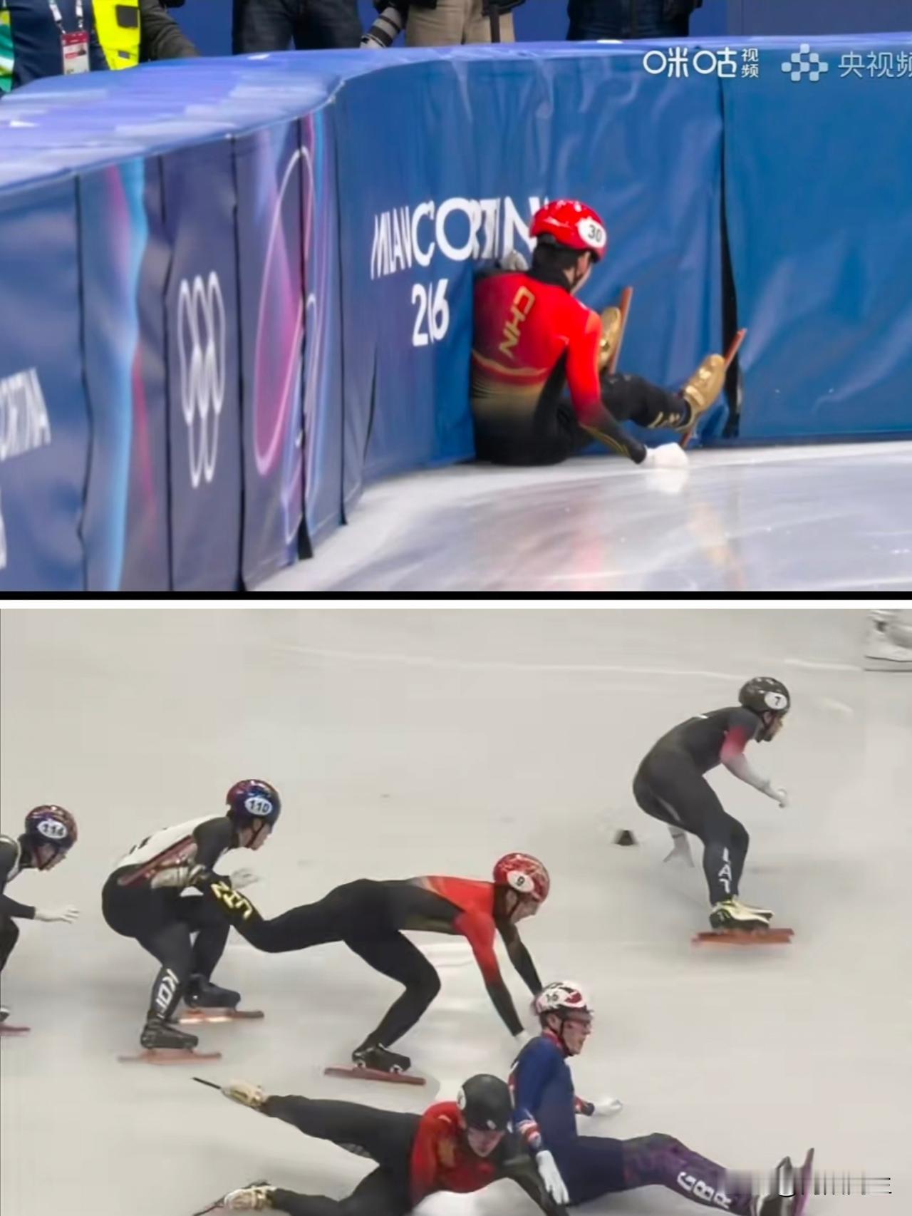 身上的伤口缝缝补补，这可是动过9次大手术的人啊！起跑那一摔，我心都凉了半截