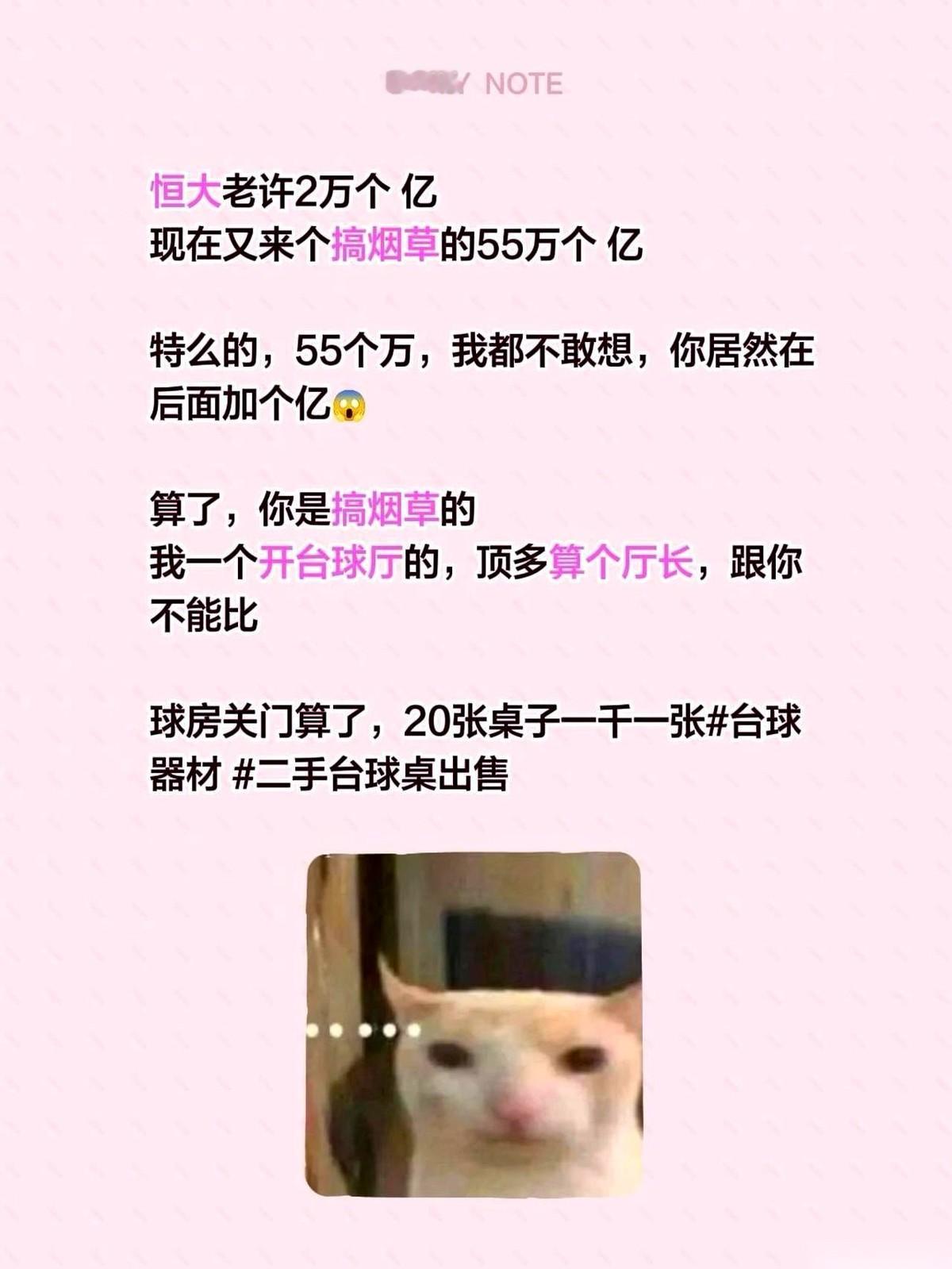 刚刷到个新闻，差点把手机吓掉了。一个搞烟草的，55万个亿。我数了半天零，确认