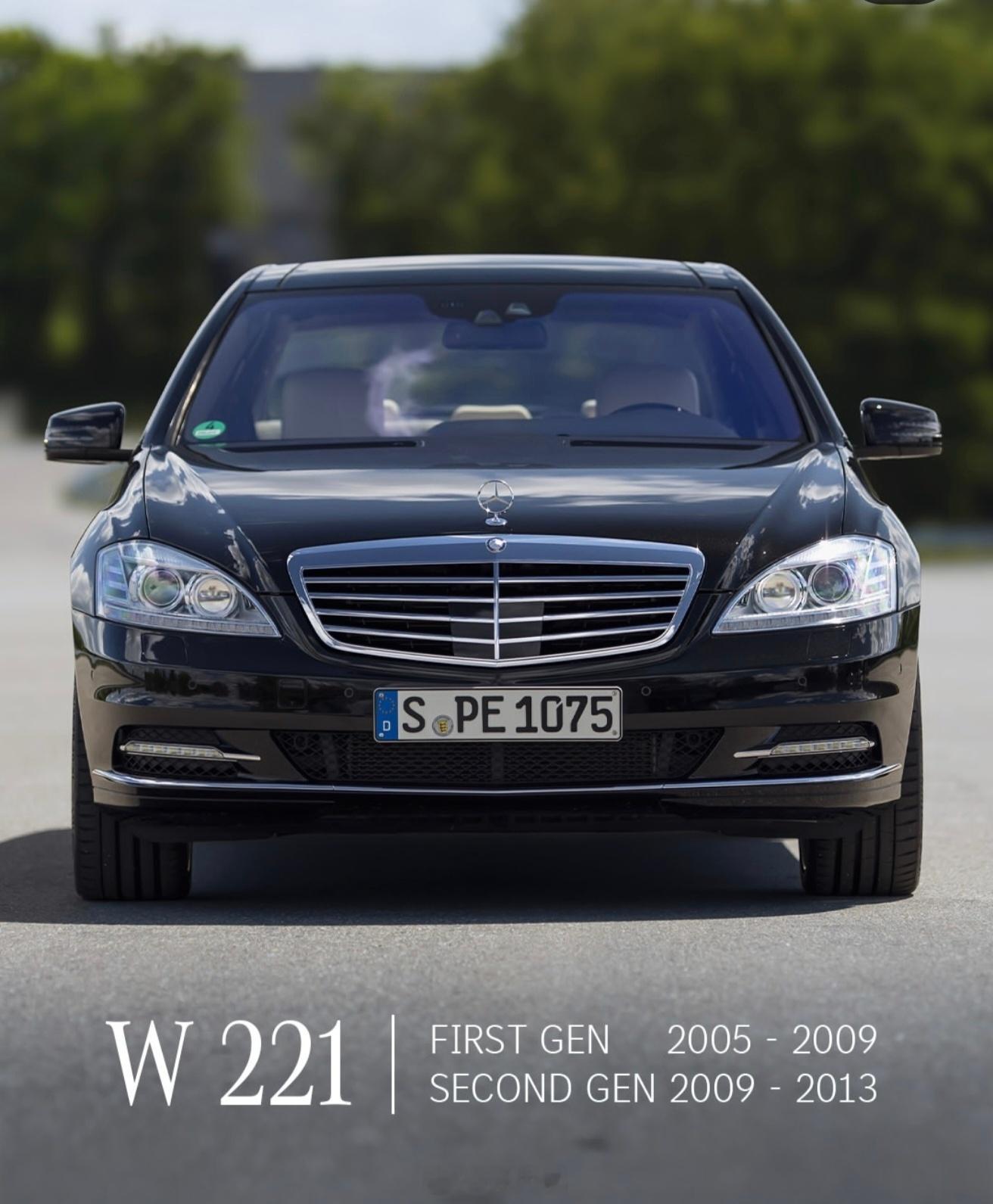 德系车汽车美图24年我们把有史以来在中国内地销售过的6代奔驰S级做了一次同框