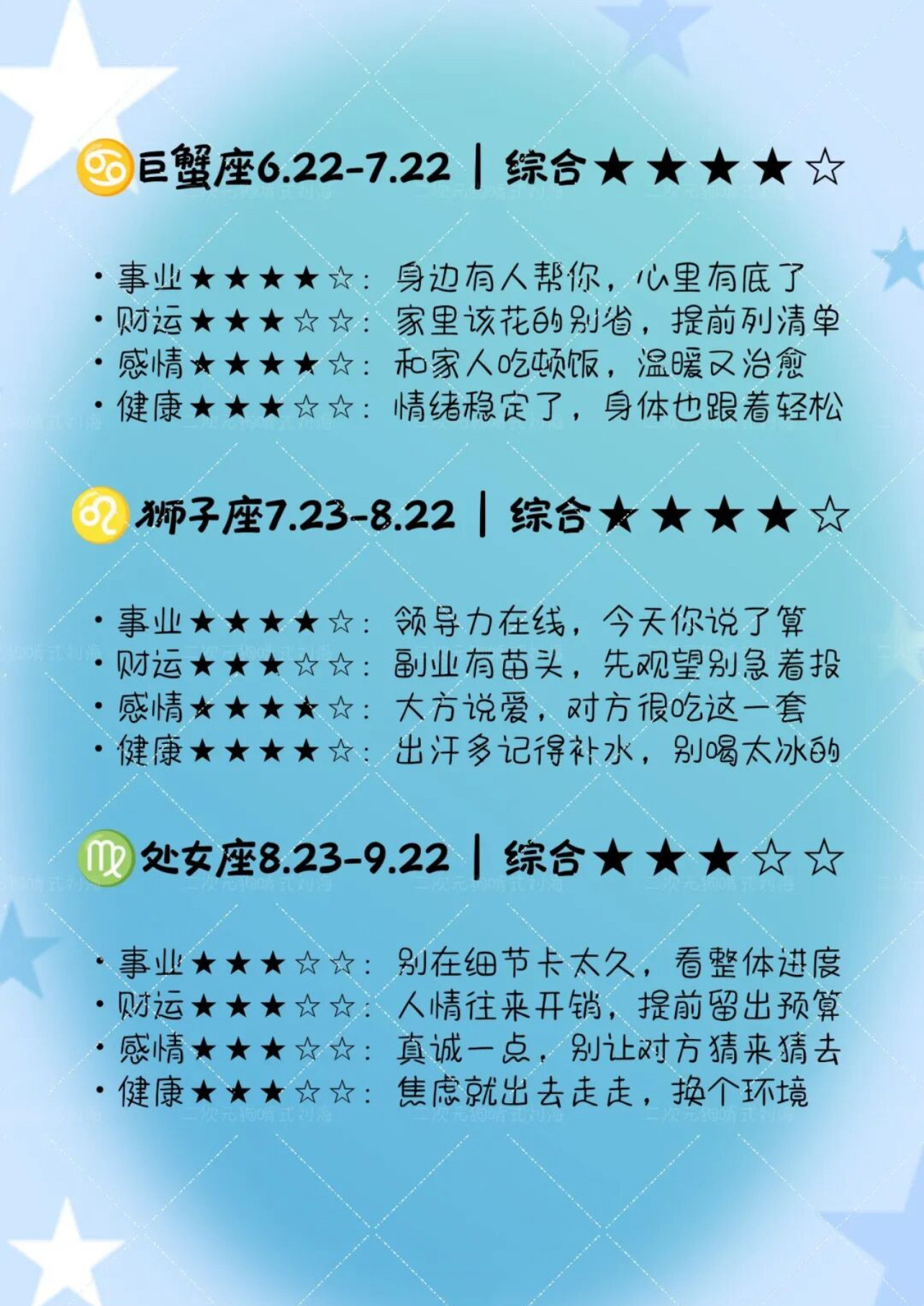 十二星座明日运势（2026年8月7日）十二星座每日运程十二星座每日注意周五啦