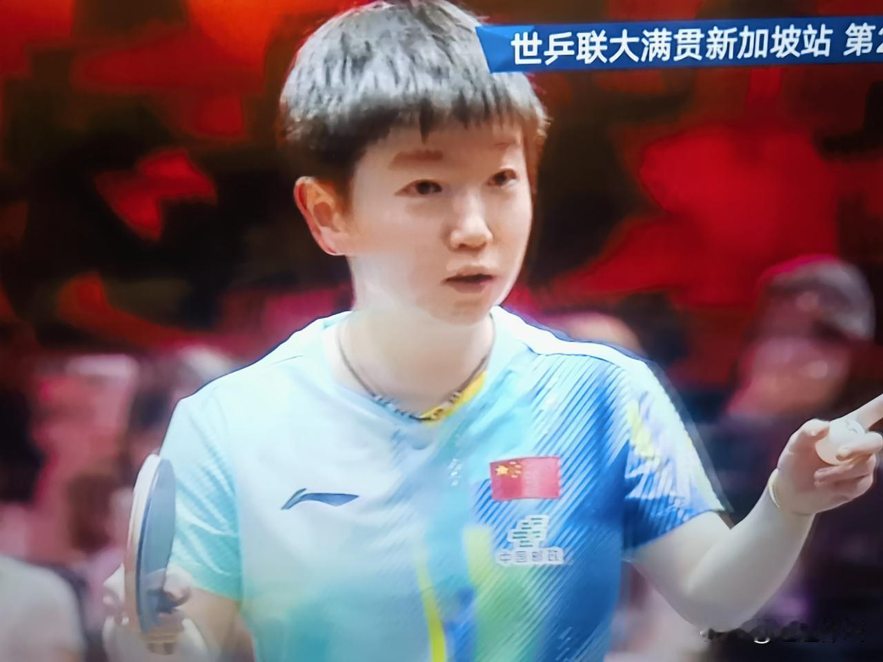 这个球让孙颖莎火了！世乒联大满贯新加坡站第二轮站，孙颖莎在面对萨马拉的比赛，前两