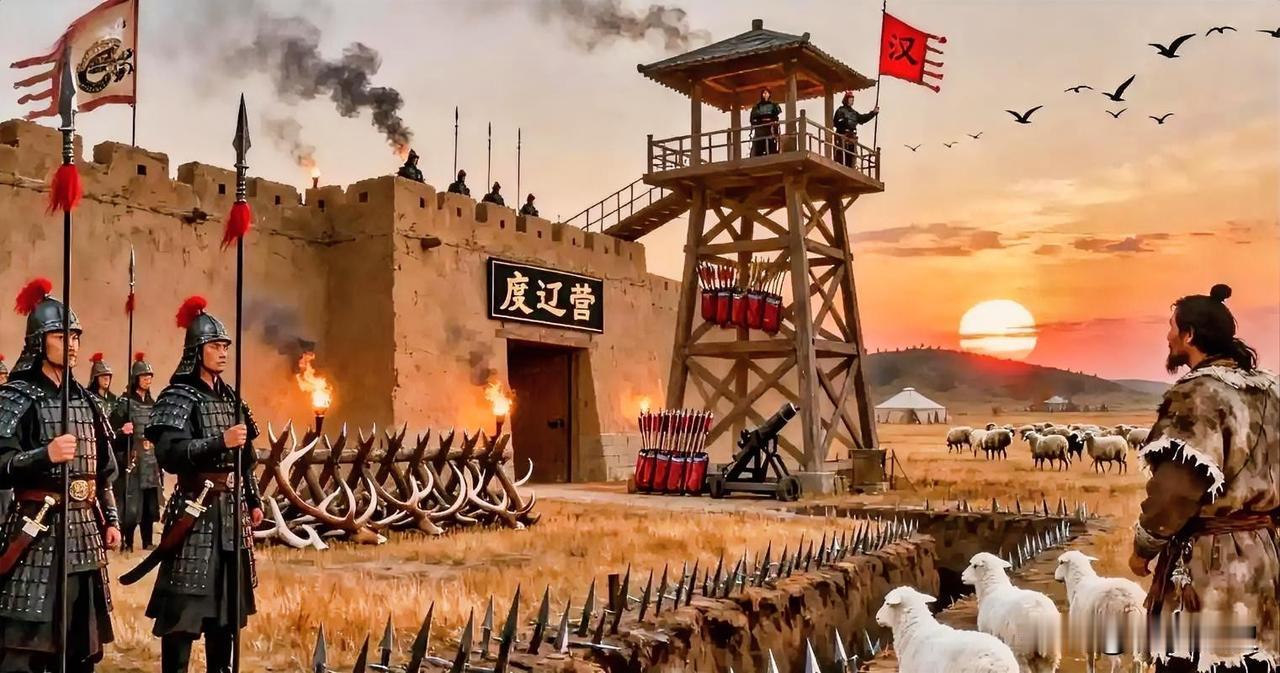 东汉的度辽营刚扎在边境时，匈奴人骂骂咧咧，说这伙汉军就知道蹲在城里不出来；可等度