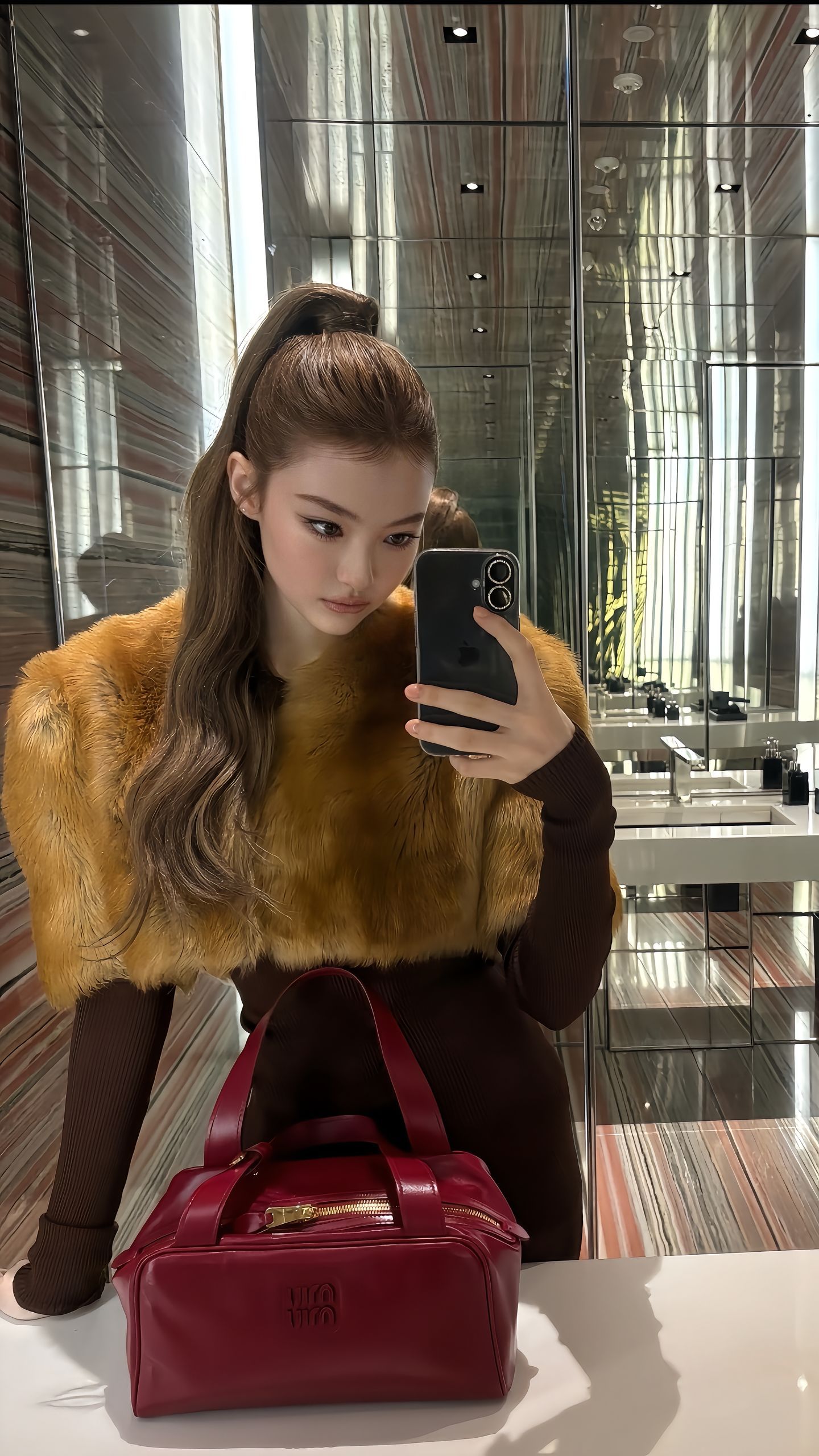把MiuMiu穿的好贵气让我忍不住想吸吸金气🧡💸​​​