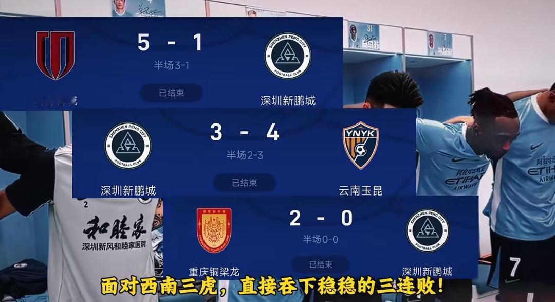 深圳新鹏城被折耳根球队打懵了！从四川九牛到深圳新鹏城，从四川搬到深圳本来就是为了