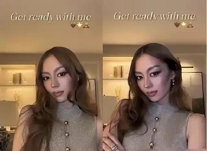 吉娜最近晒健身视频，腰臀线条抢镜，配文“我的身体我做主”印象里她还是穿白裙弹琴的