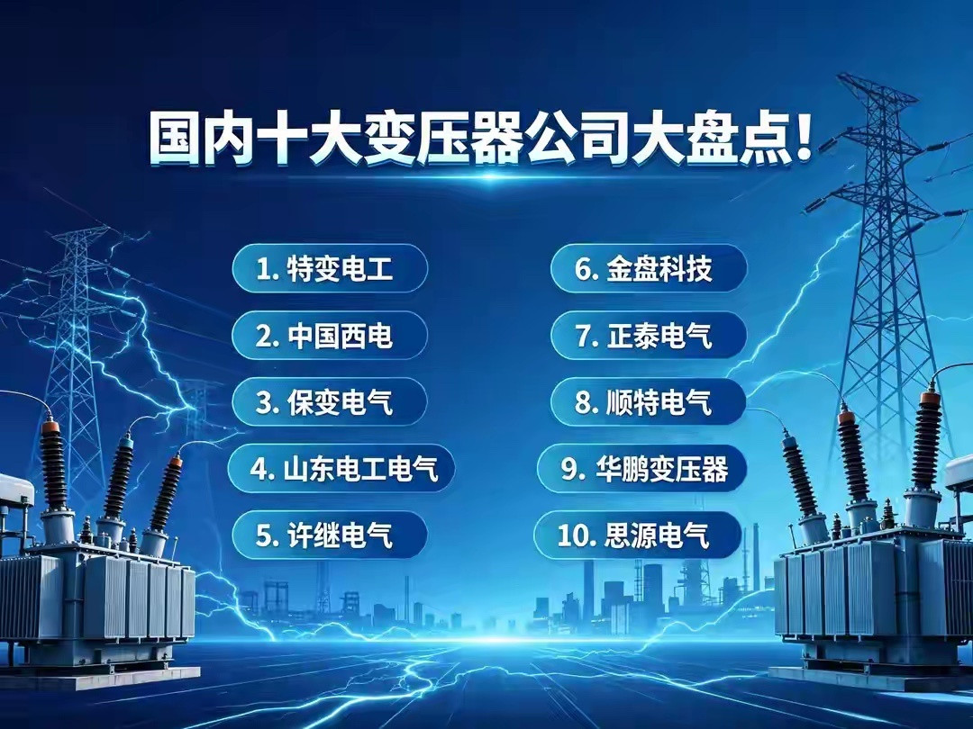 国内十大变压器企业全景盘点！三大竞争梯队清晰划分，行业需求彻底迭代随着全国电网持