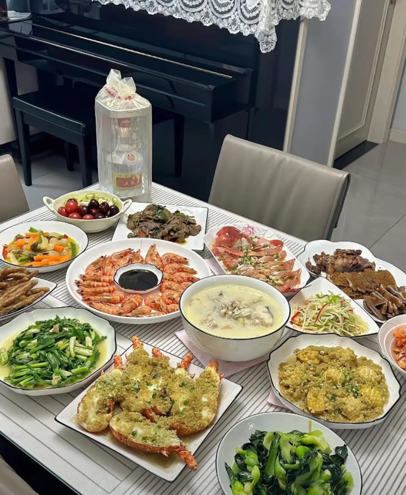 这一桌菜，老公下班应该很开心