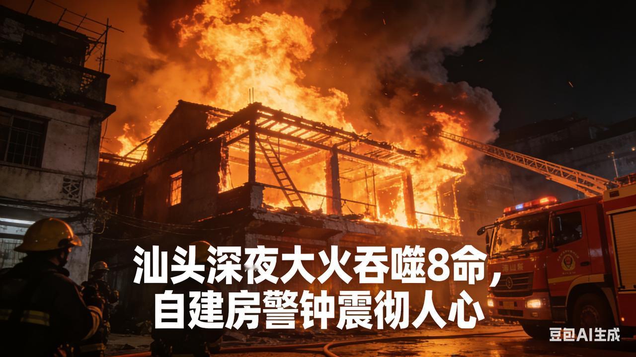 汕头深夜大火吞噬8命！自建房警钟震彻人心21时20分的汕头潮南，本该是万家