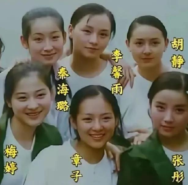 原来她们都是同班同学啊当时的女演员都好青涩。都说胡静长得美，但是年轻时候的