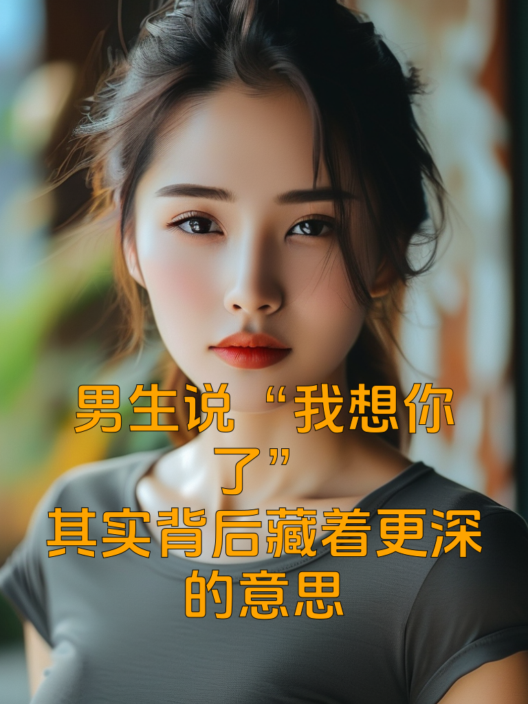 男生说“我想你了”，其实背后藏着更深的意思